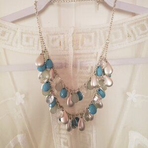 Bib multi Colorful Necklace.